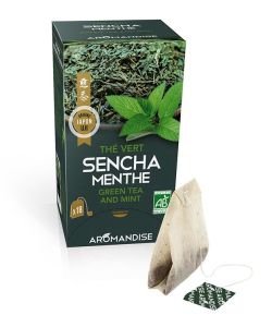 Thé Sencha Menthe BIO, 18 sachets